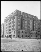 West 86th Street at the corner of Amsterdam Avenue. St. Germaine Apartment House.