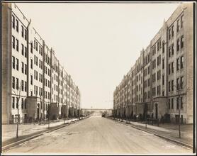 Jackson Heights apartments. Construction view
