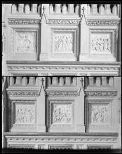 Wall Street. Six panels in the main altar, Old Trinity Church.