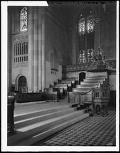 16th Street and Stuyvesant Square. St. George's Protestant Episcopal Church, view at small organ and pulpit, north side.