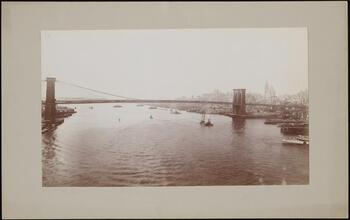 [Brooklyn Bridge and East River.]