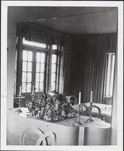 [Tea service in the home of Mr. and Mrs. William Zeckendorf, Sr.]