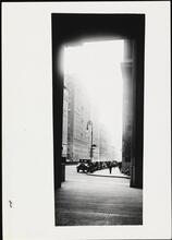 [Park Avenue north from corridor in New York Central Building.]