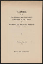 Address to the One Hundred and Fifty-Eighth Convention of the Diocese