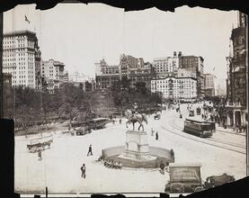 [Union Square, George Washington Statue in foreground.]