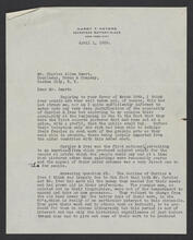 Letter from Harry T. Peters to Charles Allen Smart of Doubleday, Doran & Company, April 1, 1929