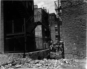Group of Boys in the Back of a Tenement