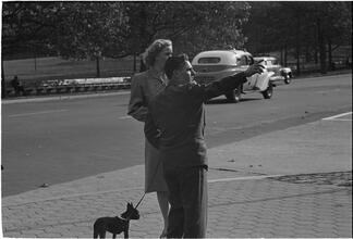 Men Are Such Wolves [Man talking to a woman in the park.]