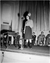 Dale Carnegie [Student speaking in Dale Carnegie's public speaking class.]