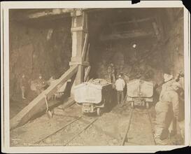 Subways, Fourteenth Street Cut for Subway, Rock Cut Looking West, Shaft 1.