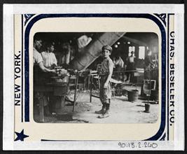 A carrying-in-boy in a Virginia glass factory. He works all night every other week.