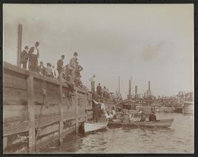 Fire, North German Lloyd Docks, Hoboken, N.J., S.S. "Bremen", "Saale".