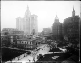 City Hall Park from B'way