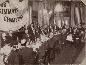 Social Functions, Banquet for Bob Fitzsimmons After His Fight with Jim Corbett, 1897, at the Morton House.