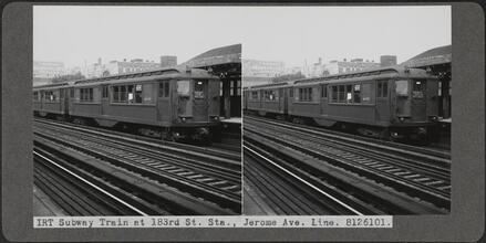 IRT Subway Train at 183rd St. Sta., Jerome Ave. Line. 8126101.