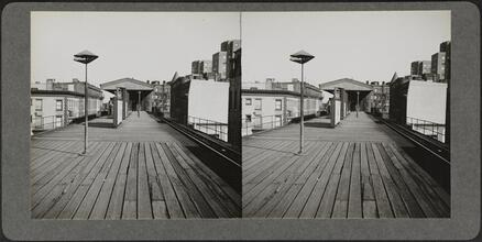 Elevated train station.
