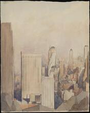 Looknig North on Fifth Avenue with Rockefeller Center on Left