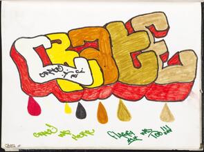 Crate [Page in Chi Chi 133's black book.]