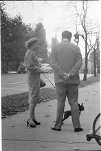 Men Are Such Wolves [Man talking to a woman in the park.]