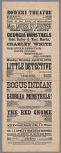 Monday evening, April 13, 1874, the sensation protean drama of "The Little Detective"