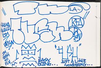 Tush [Page inside LA 2's black book.]