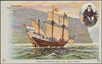Henry Hudson's Ship, The "Half Moon."