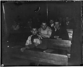 Night School in the Seventh Avenue Lodging House - run by The Children's Aid Society.