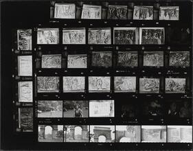 [Paintings by Reginald Marsh, portraits of people, and Washington Square.]
