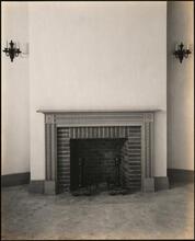 [Interior, fireplace.]