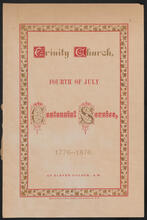 Trinity Church Fourth of July Centennial Service