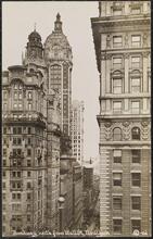 Broadway, north from Wall St., New York.