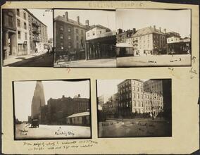 [Five views of Burling Slip.]