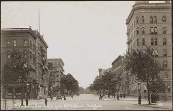 St. Nicholas Ave north from 145th Street, New York.