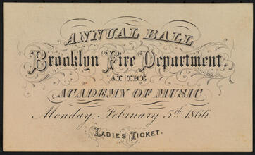 Annual Ball of the Brooklyn Fire Department