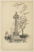 Trinity Cemetery Uptown - Tombstone of John Jacob Audubon.& E. 17th St. 1947.