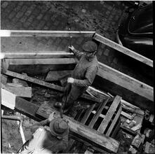6th Avenue Subway Construction, 13th Street.