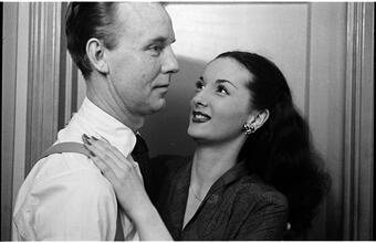 Show Girl [Rosemary Williams embracing a man.]