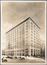 [Rendering of a commercial building.]