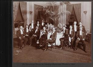 Dr. Jokichi Takamine Dinner to Visiting Japanese Bankers 1906.