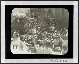 [School children in playground.]