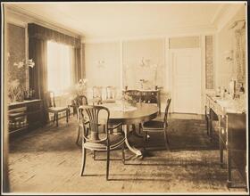 [Residence. Interior, dining room.]