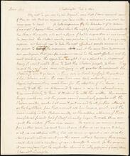 Letter from President Thomas Jefferson to Robert Livingston