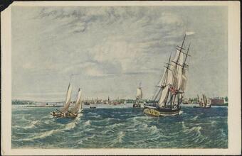 New York from the Bay, 1835.