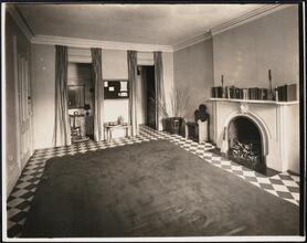 [Room with a fireplace.]