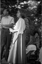 [Felicia Marsh at outdoor social gathering.]