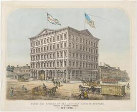 Depôt and Offices of the American Express Company, Hudson, Jay & Staple Streets, New York