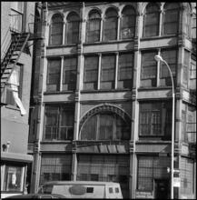 [Bedford Avenue façade of the Smith Building, 123 South 8th Street.]