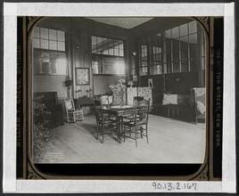 A cozy corner in a Brooklyn public school (teaching the girls houskeeping).