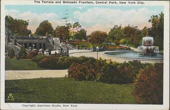 The Terrace and Bethesda Fountain, Central Park, New York City.