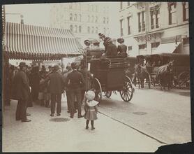 Coaching, Edna Wallace Hopper's Coach, leaving Casino Theatre.